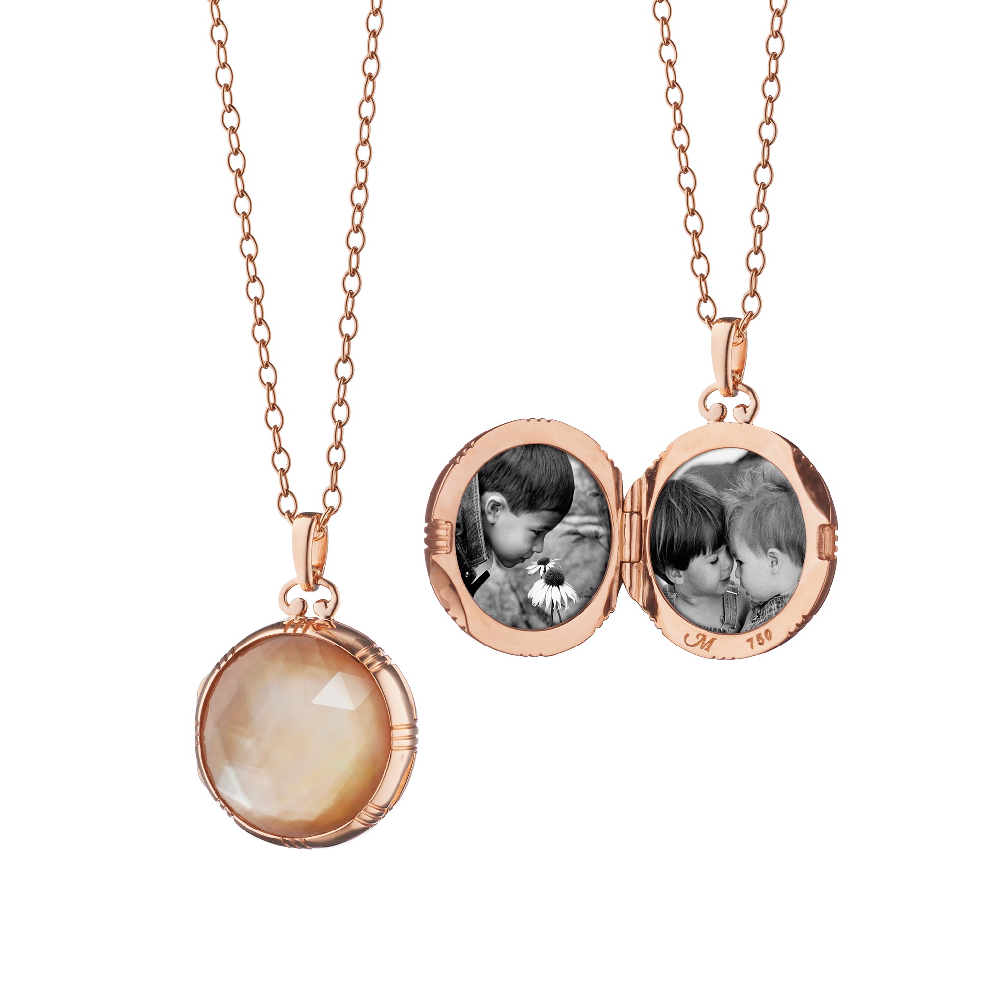 Two shop sided locket