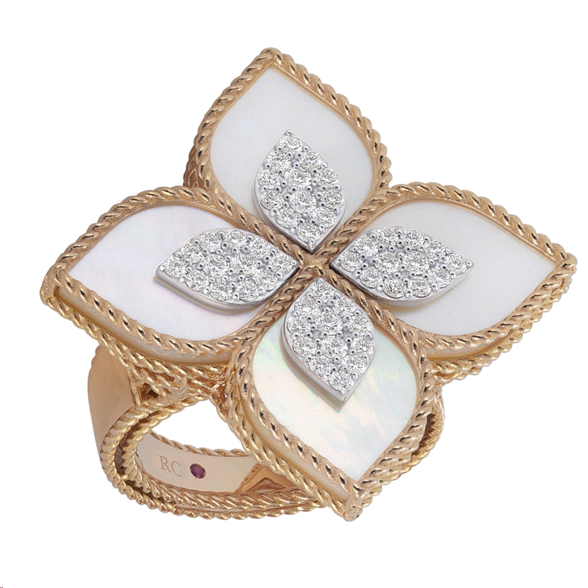 Roberto Coin Roman Barocco 18K Rose Gold Band Ring | J.R. Dunn Jewelers