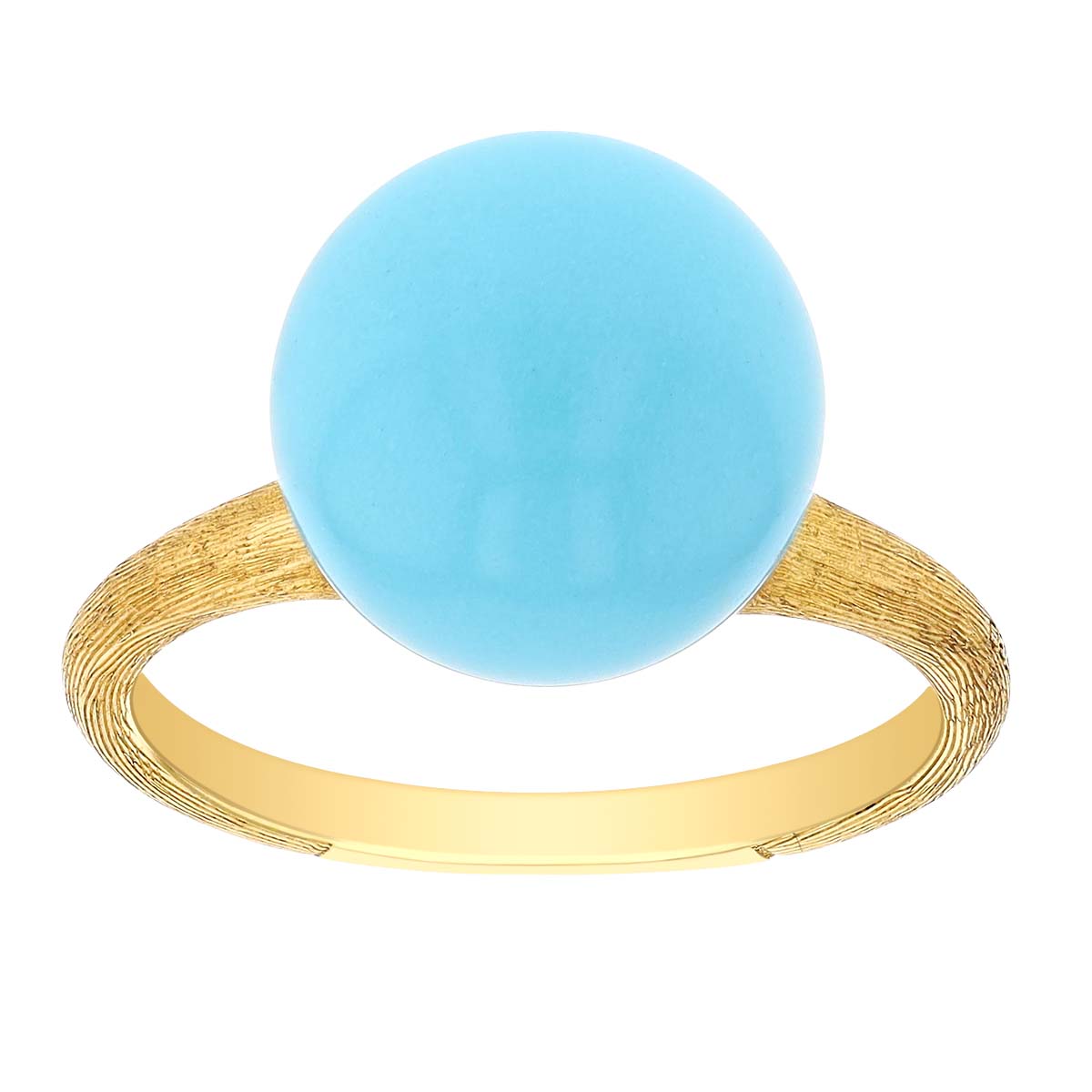 Marco Bicego Africa Boule Turquoise Ring in Yellow Gold