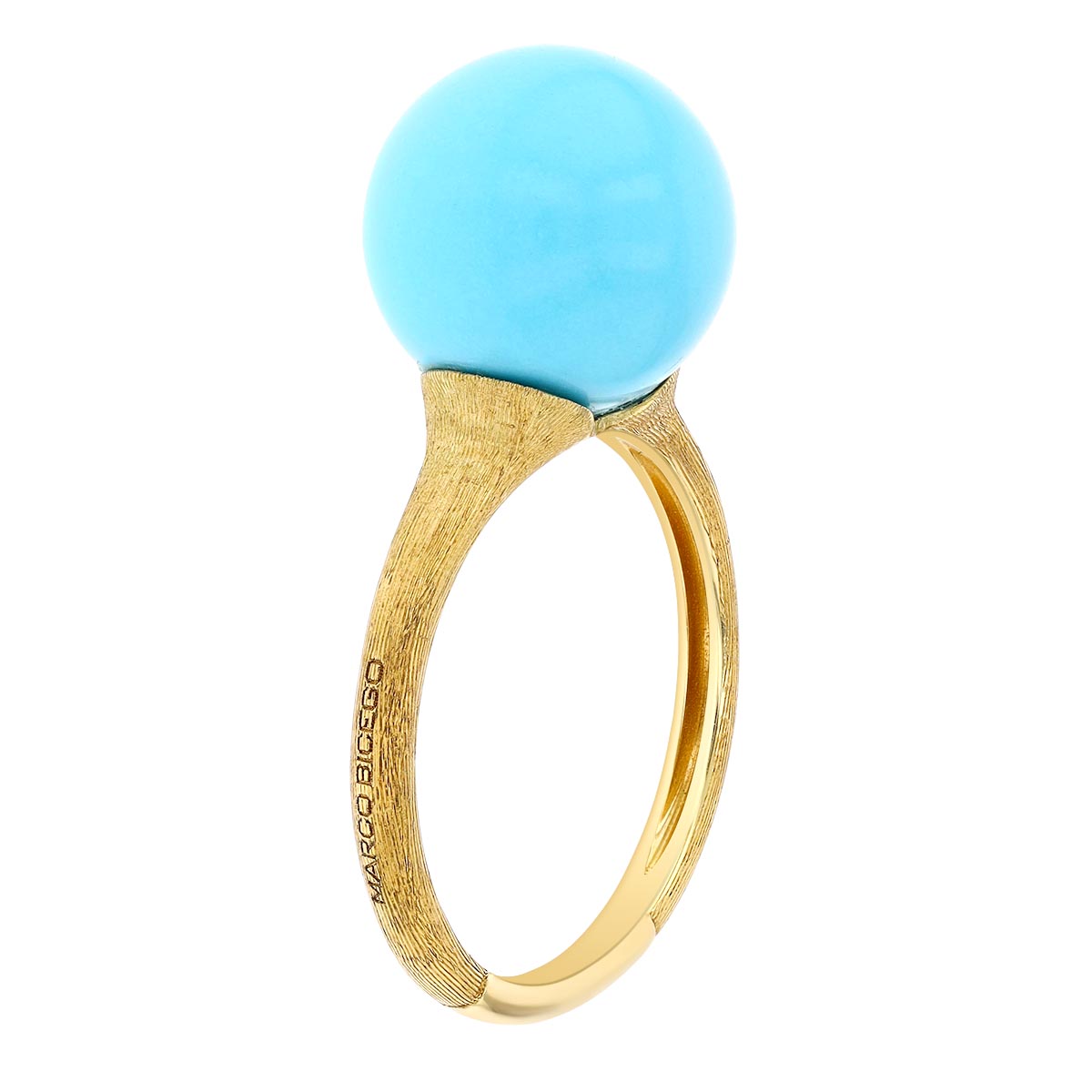 Marco Bicego Africa Boule Turquoise Ring in Yellow Gold