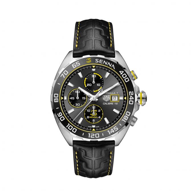 TAG Heuer Formula 1 x Senna 44mm Automatic Chronograph Men's Watch, Special Edition
