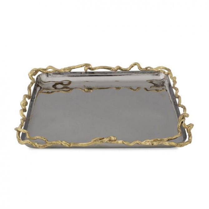 Michael Aram Wisteria Gold SQ Plate