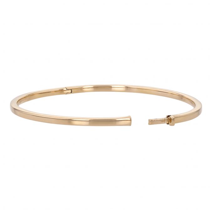 Roberto Coin Oro Classic Yellow Gold Oval Thin Bangle Bracelet
