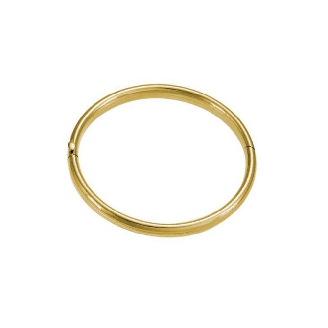 Yellow Gold Filled Hinged Baby Bangle Bracelet, 44 mm