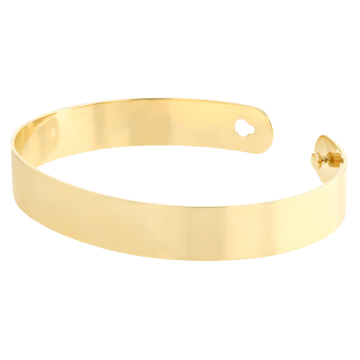 Phillips House 14K Yellow Gold Hammered Love Always Bangle Bracelet, 10 mm