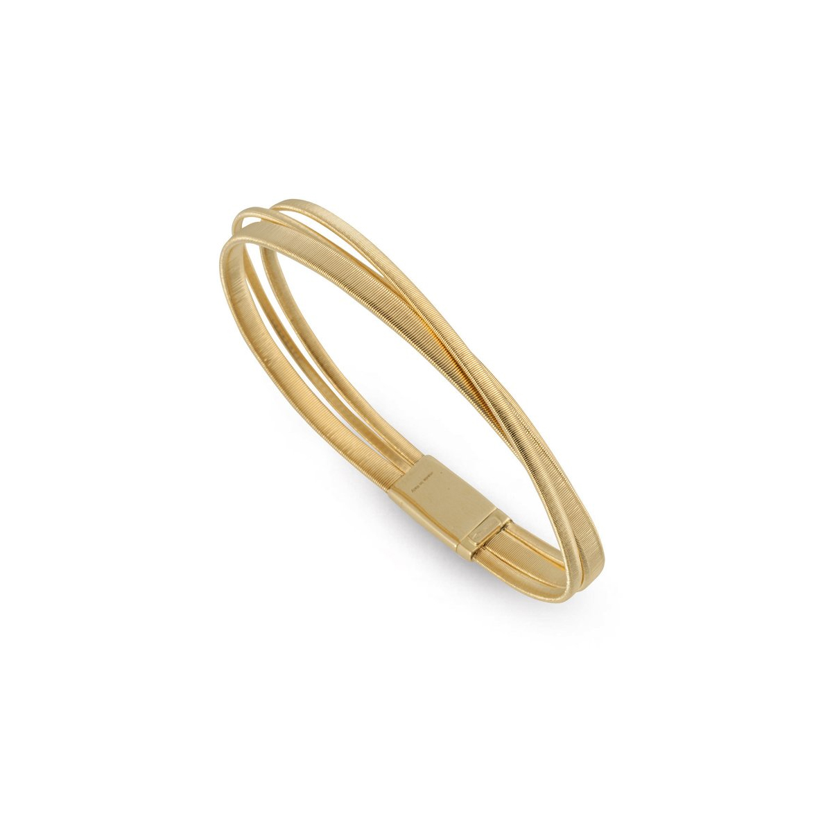 Marco Bicego Masai Three Row Crossover Bracelet in Yellow Gold