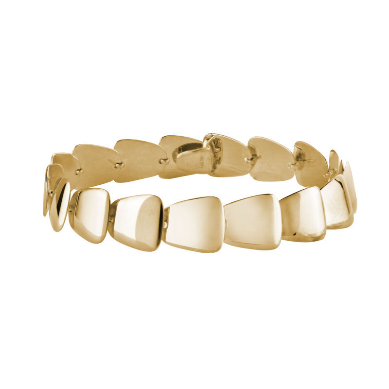 Artichoke Link Bracelet in Yellow Gold
