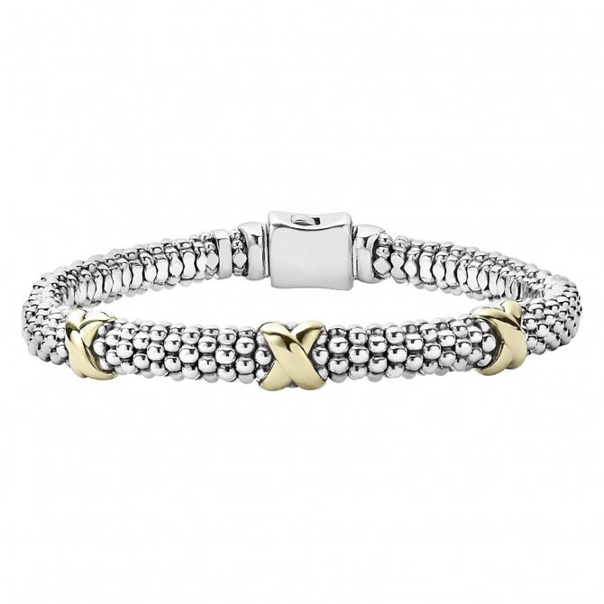 LAGOS Signature Caviar Beaded X Bracelet