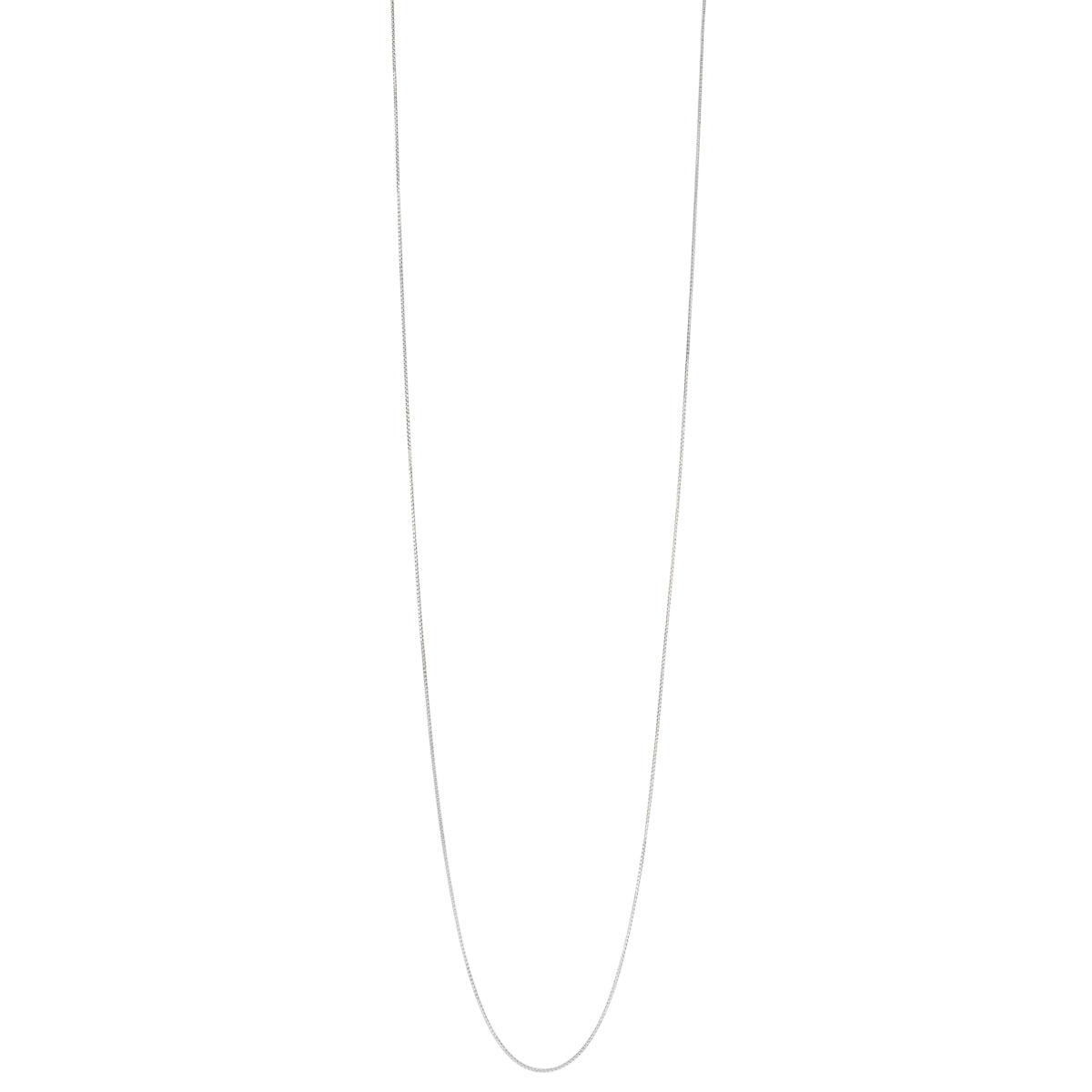 White Gold 0.55 mm Box Chain, 18