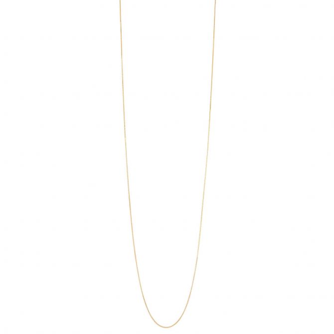 Yellow Gold 0.55 mm Box Chain, 16"