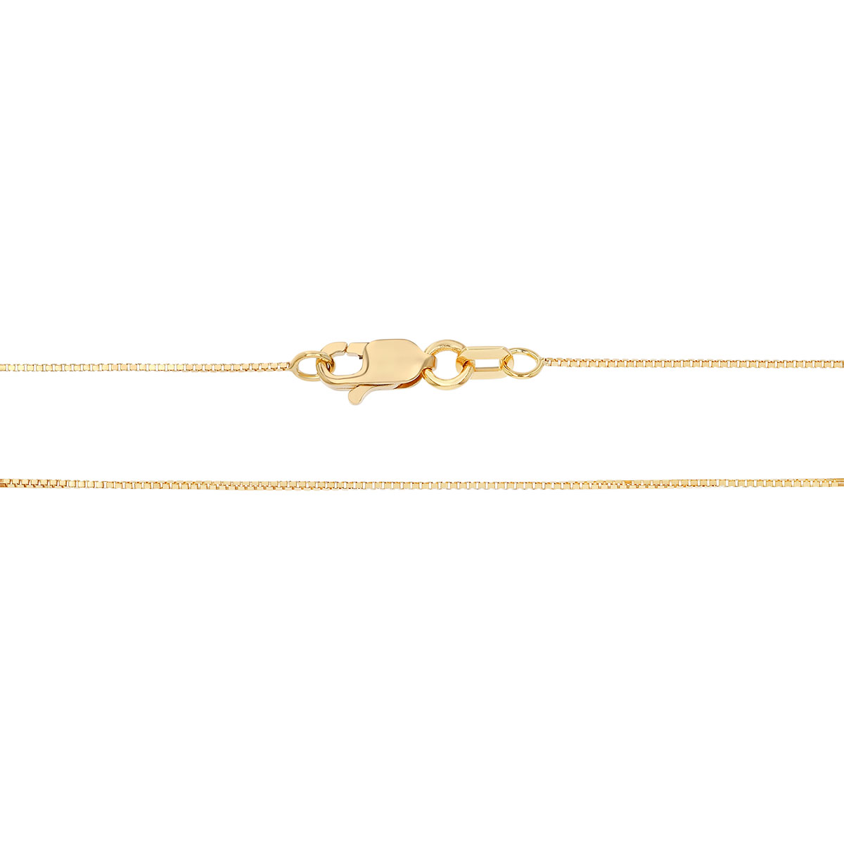 Yellow Gold 0.55 mm Box Chain, 18
