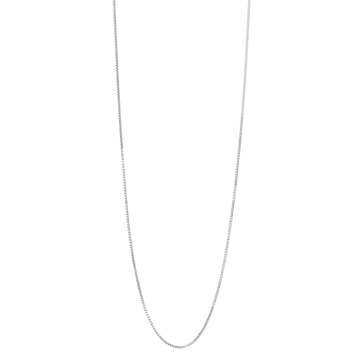 White Gold Box Chain, .55 mm, 20