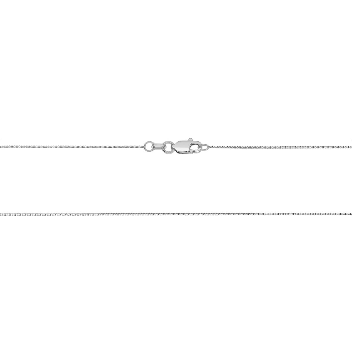 White Gold Box Chain, .55 mm, 20