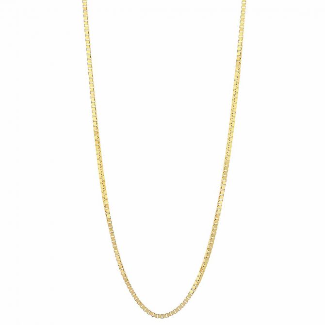 Yellow Gold .96 mm Box Chain, 20"