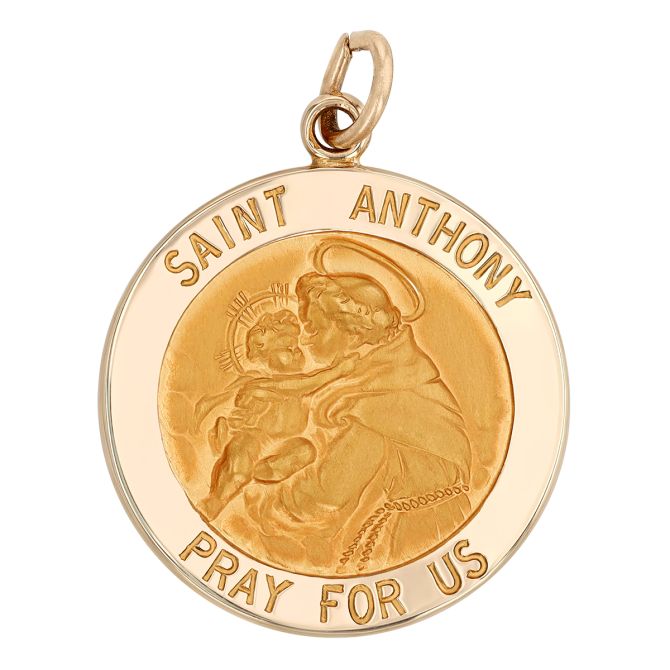 Yellow Gold Saint Anthony Charm
