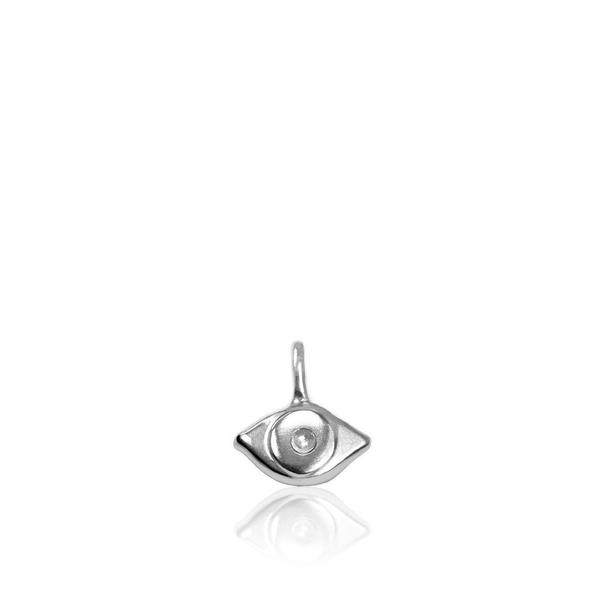 Alex Woo Sterling Silver Mini Evil Eye Charm