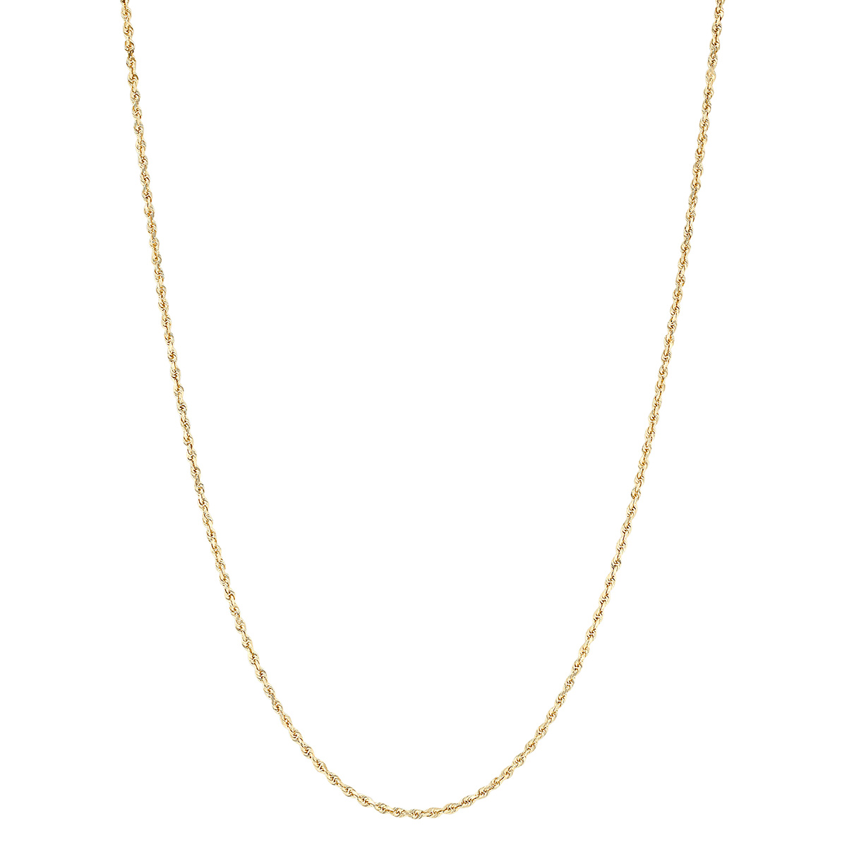 Yellow Gold 1.8 mm Rope Chain, 20