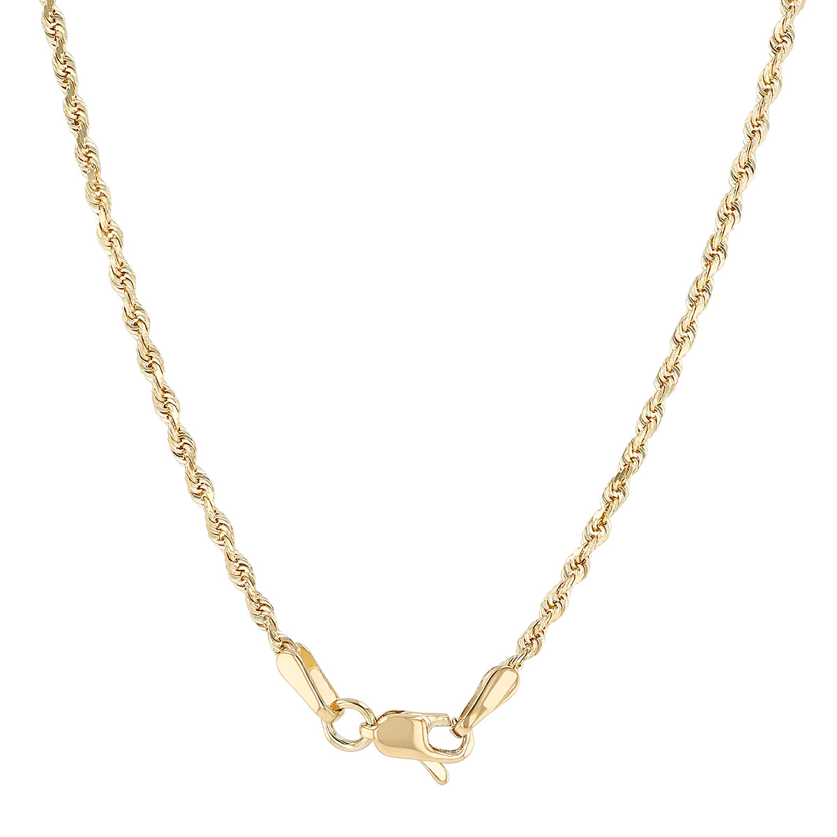 Yellow Gold 1.8 mm Rope Chain, 20
