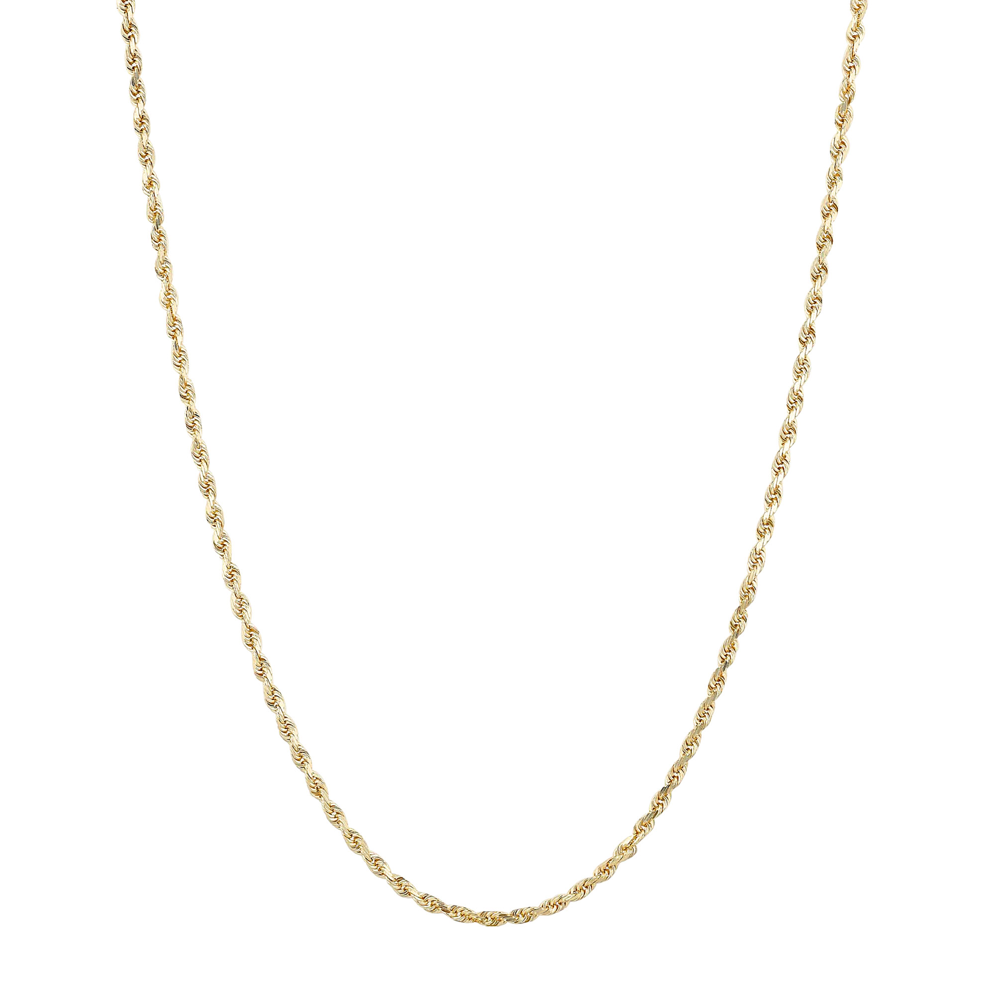 14K Yellow Gold Rope Chain, 24