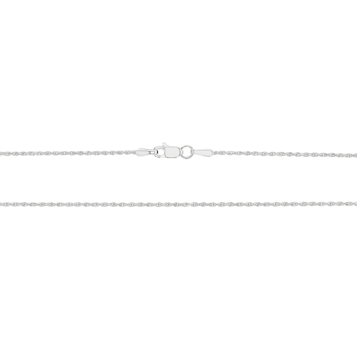 White Gold 1.05 mm Rope Chain, 18