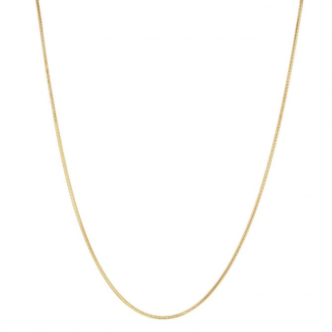 Yellow Gold 1.4 mm Snake Chain, 16"