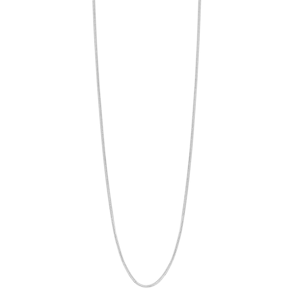 White Gold 1.00 mm Snake Chain, 18