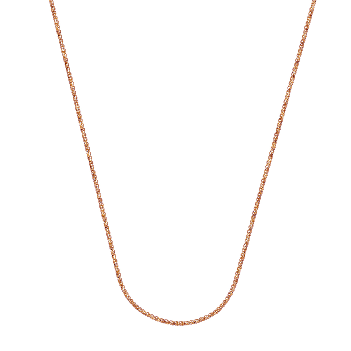 14K Rose Gold 1.05 mm Wheat Chain, 20