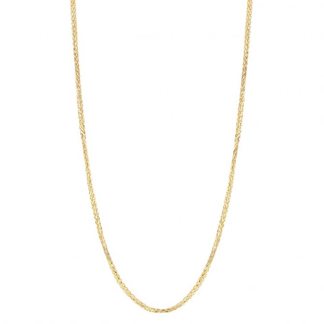 Yellow Gold 1.25 mm Wheat Chain, 20"