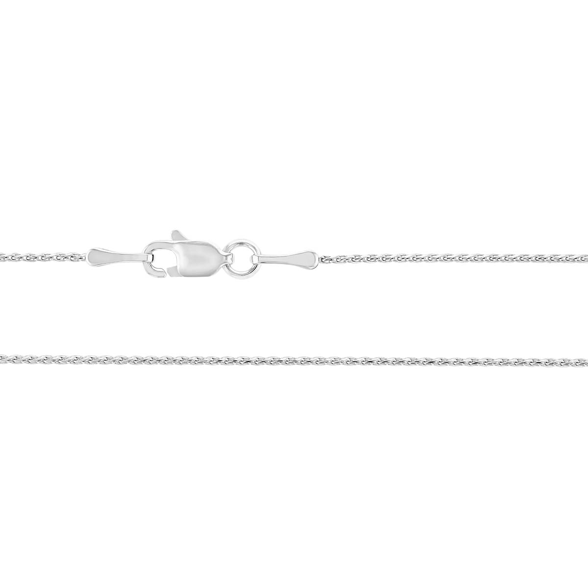 White Gold .85 mm Rope Chain, 18