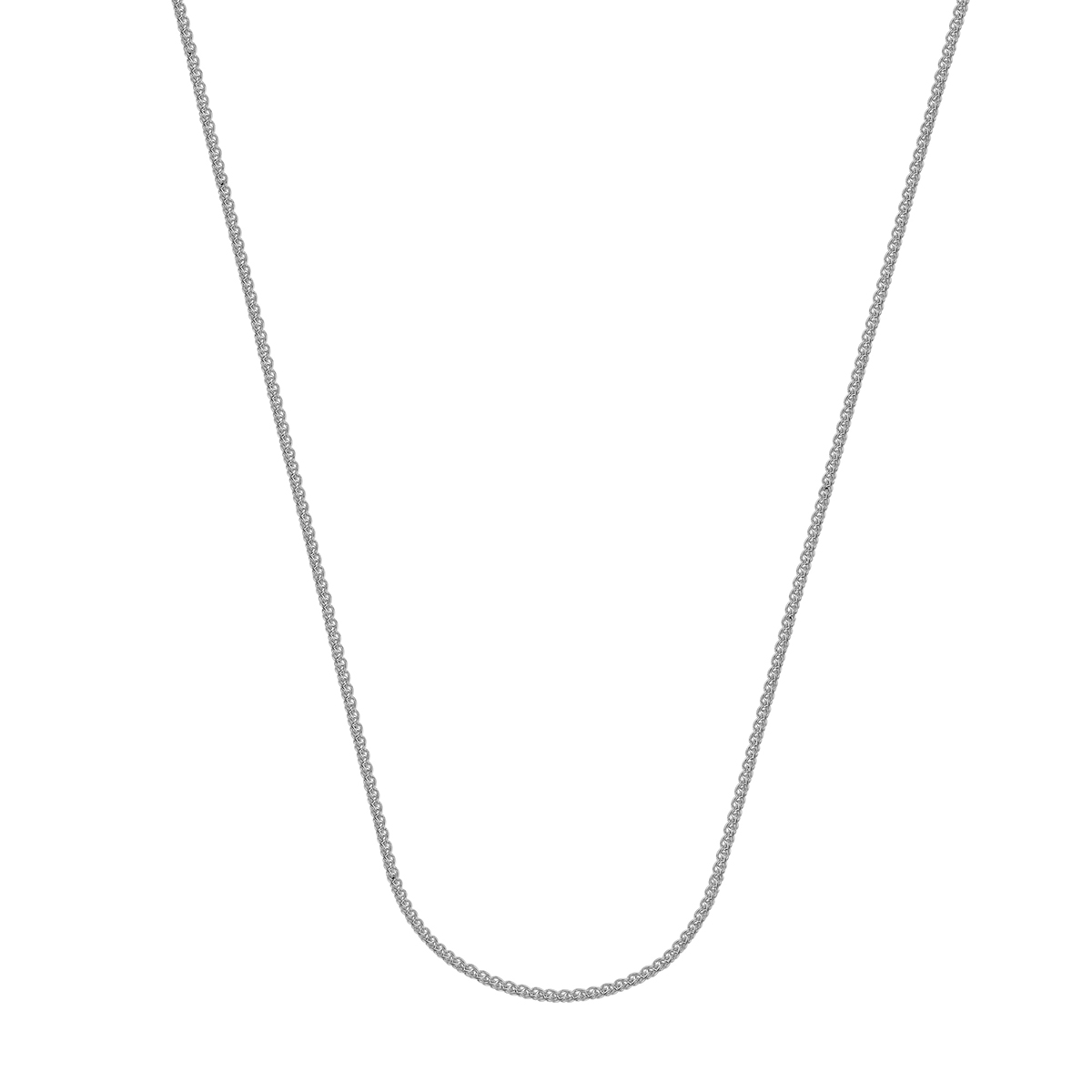 14K White Gold .85 mm Wheat Chain, 20