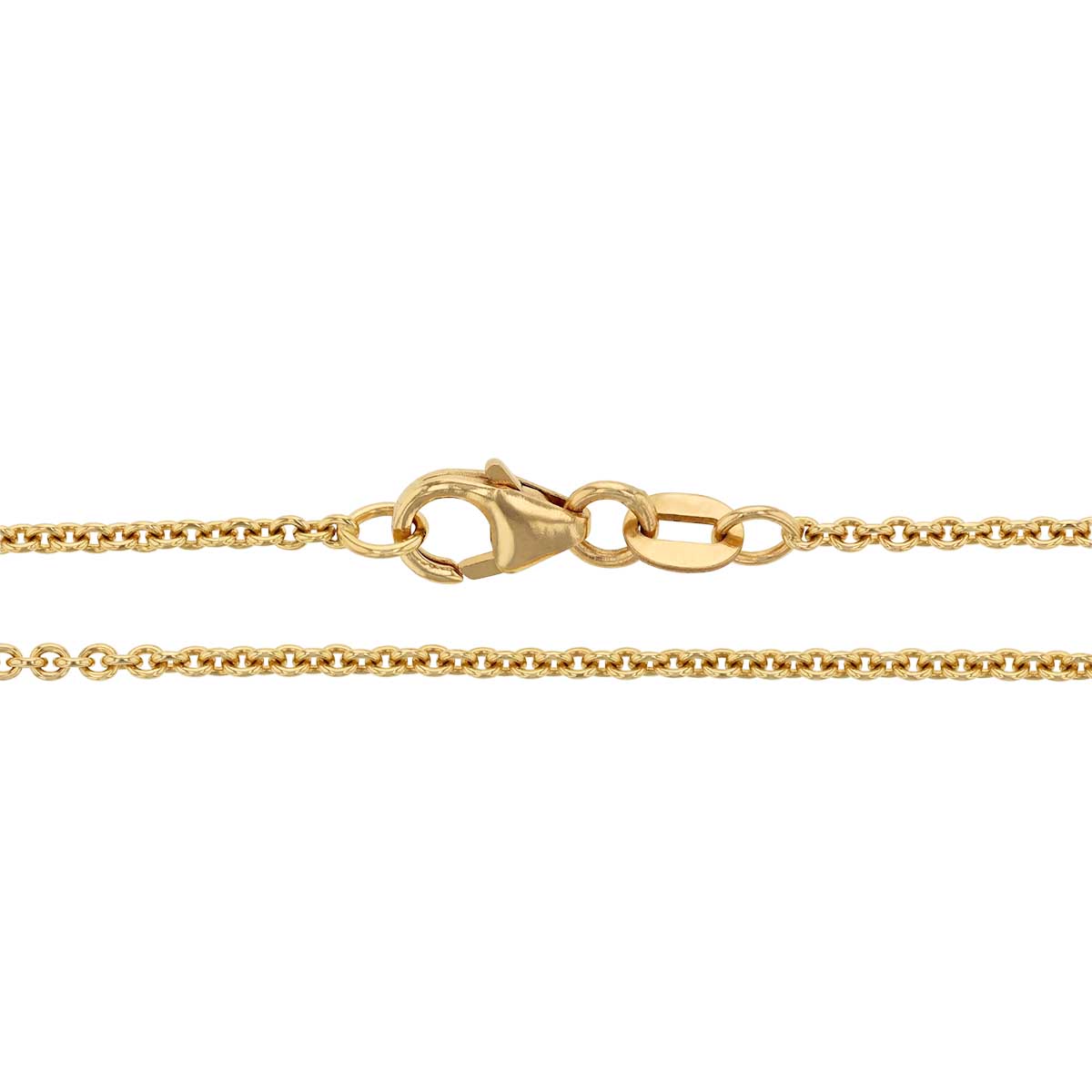 Yellow Gold 1.5 mm Cable Chain, 18