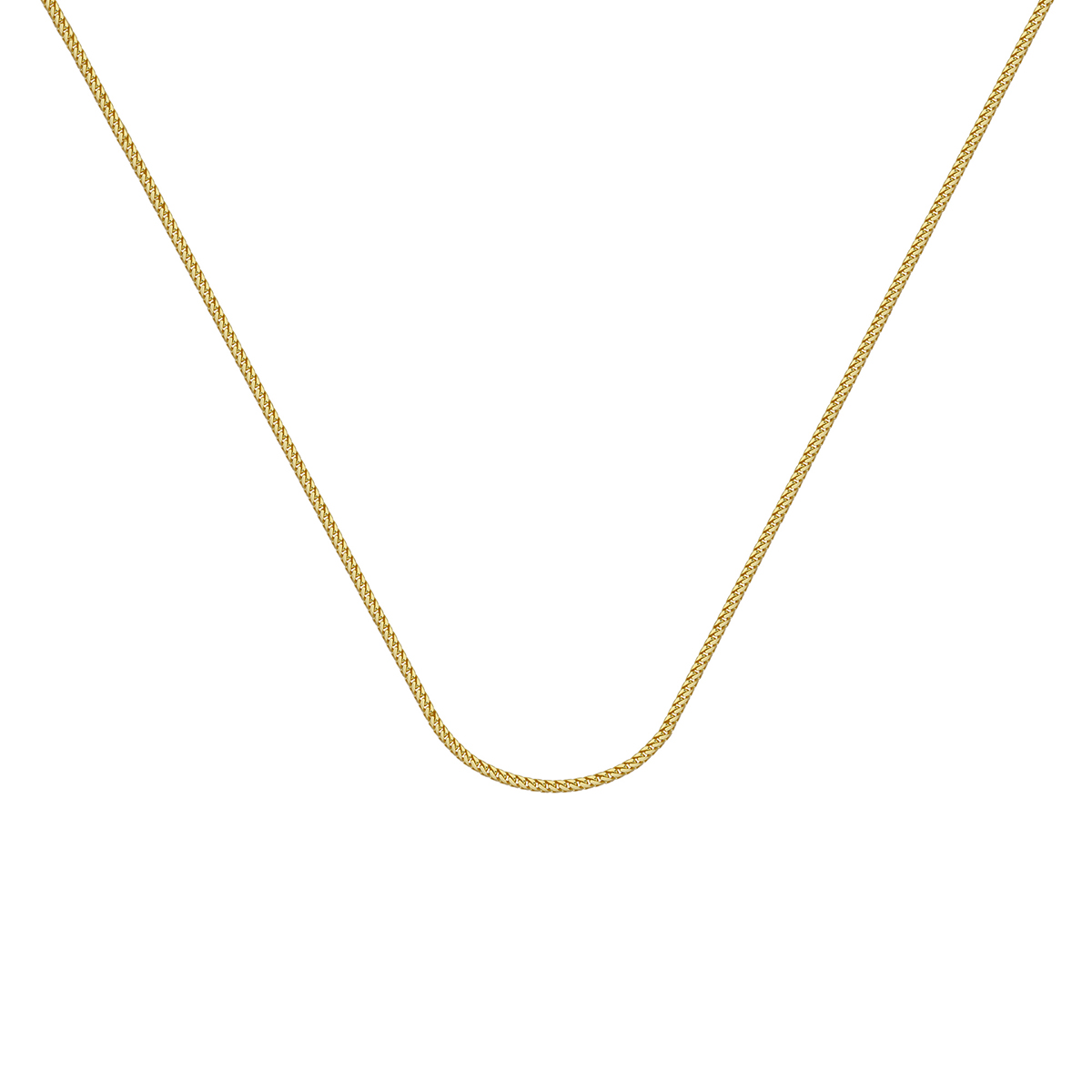 Yellow Gold 1.2 mm Franco Chain, 18