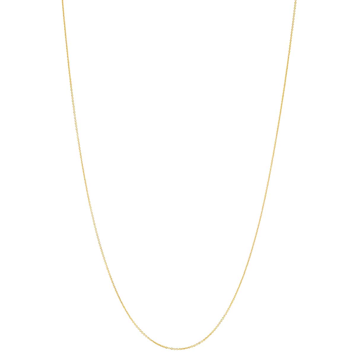 Yellow Gold .9 mm Cable Chain, 20