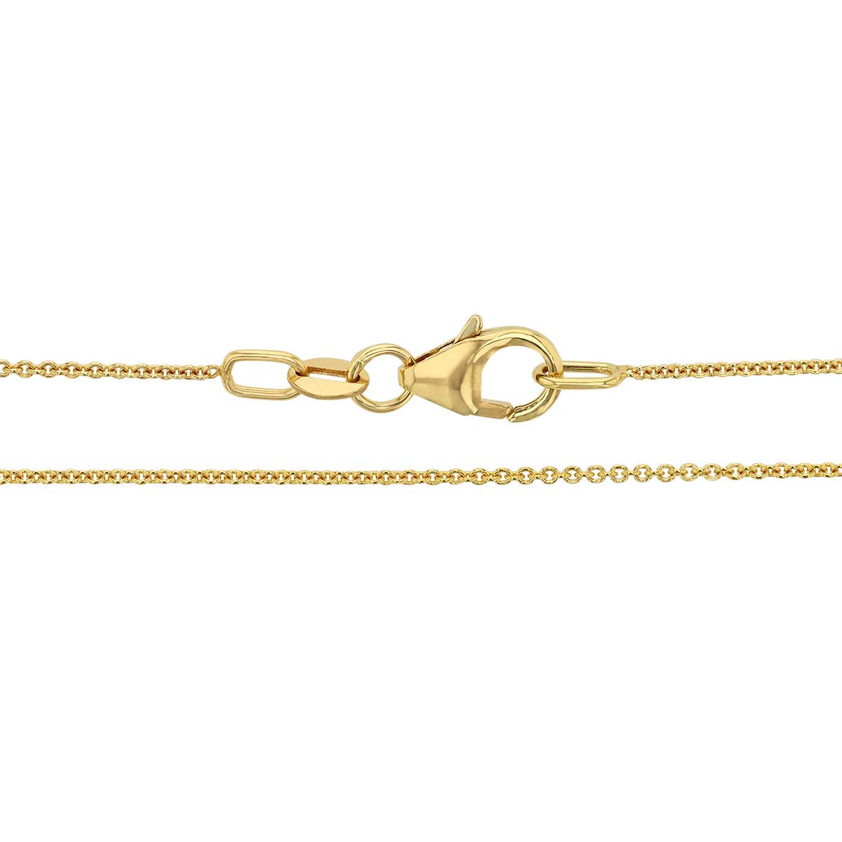 Yellow Gold .9 mm Cable Chain, 20