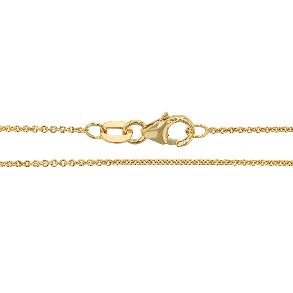 Yellow Gold 1.2 mm Cable Chain, 20