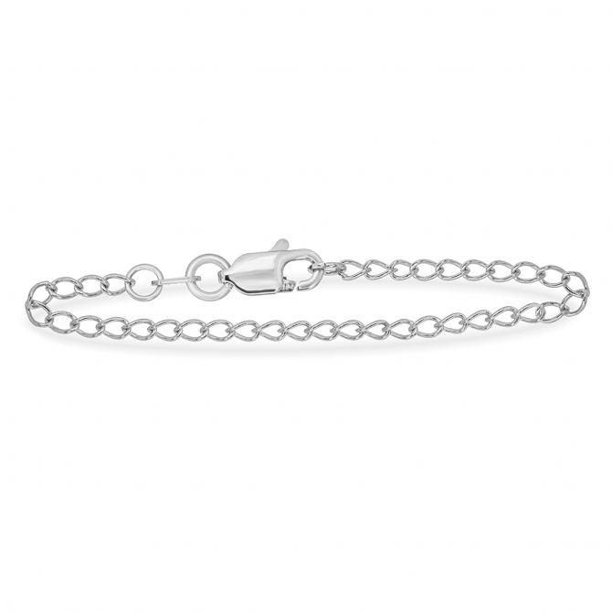 White Gold Chain Extender, 3"