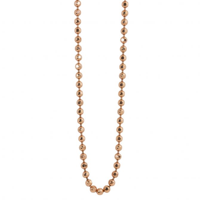 Julez Bryant 14K Rose Gold 1.8 mm Diamond Cut Ball Chain, 30"