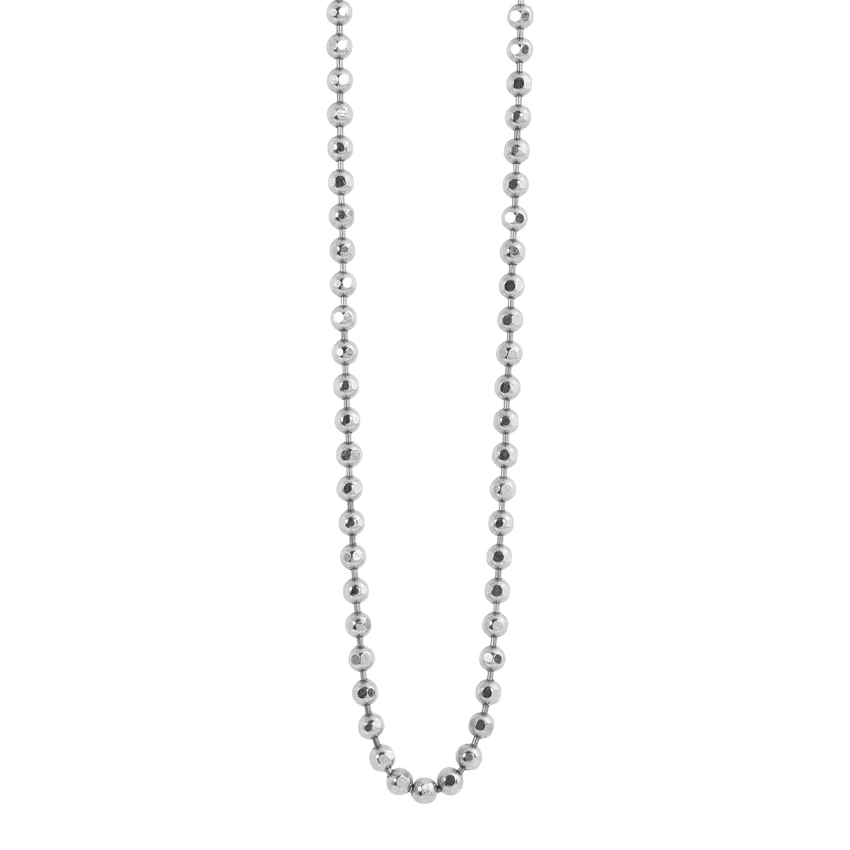 Julez Bryant 14K White Gold 1.8 mm Diamond Cut Ball Chain, 18