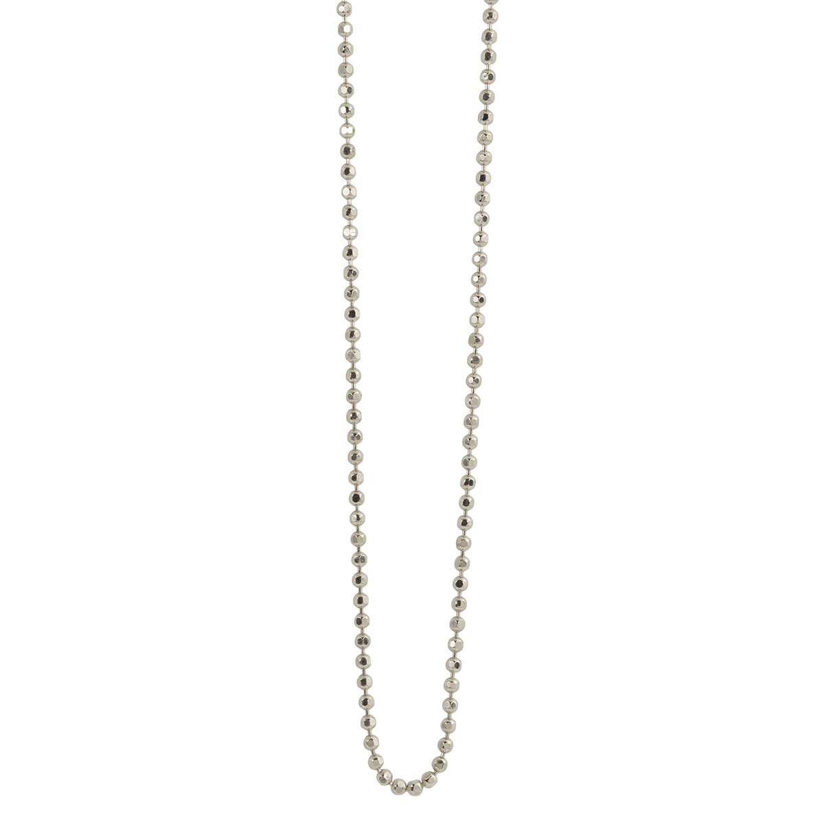 Julez Bryant 14K White Gold 1 mm Sparkle Ball Chain, 20