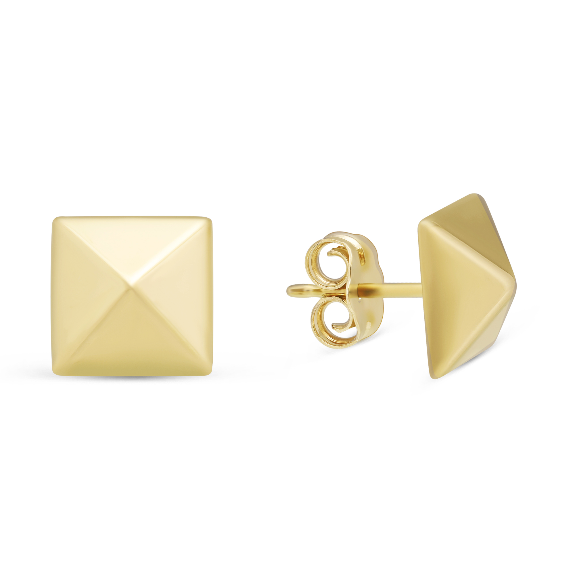 Pyramid sales stud earrings