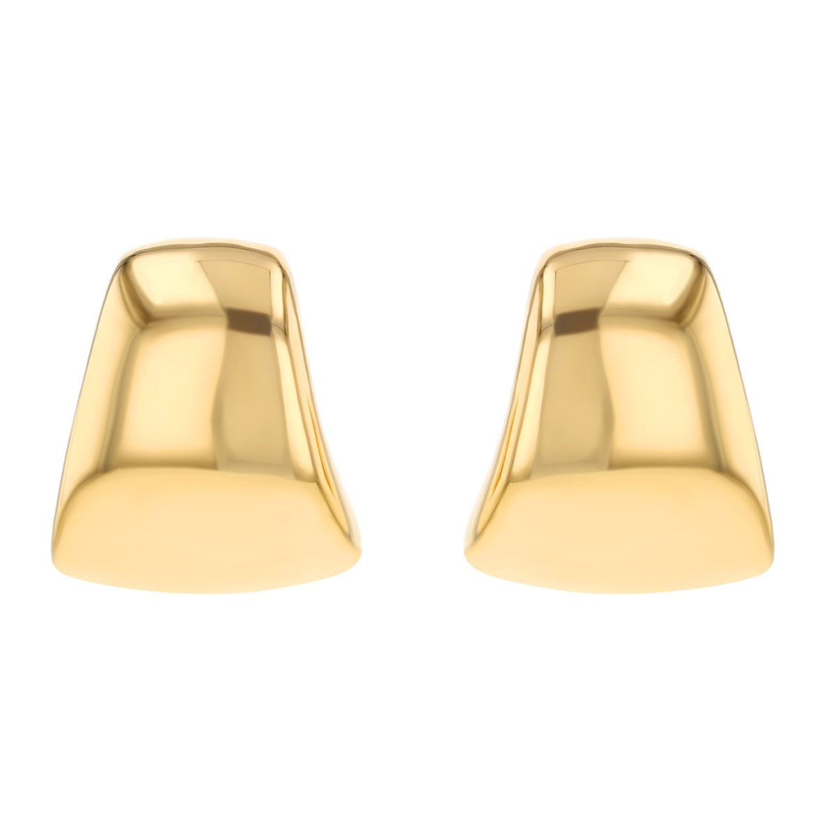 Yellow Gold Half Wrap Huggie Hoop Earrings