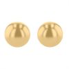 Yellow Gold Ball Stud Earrings, 7 mm