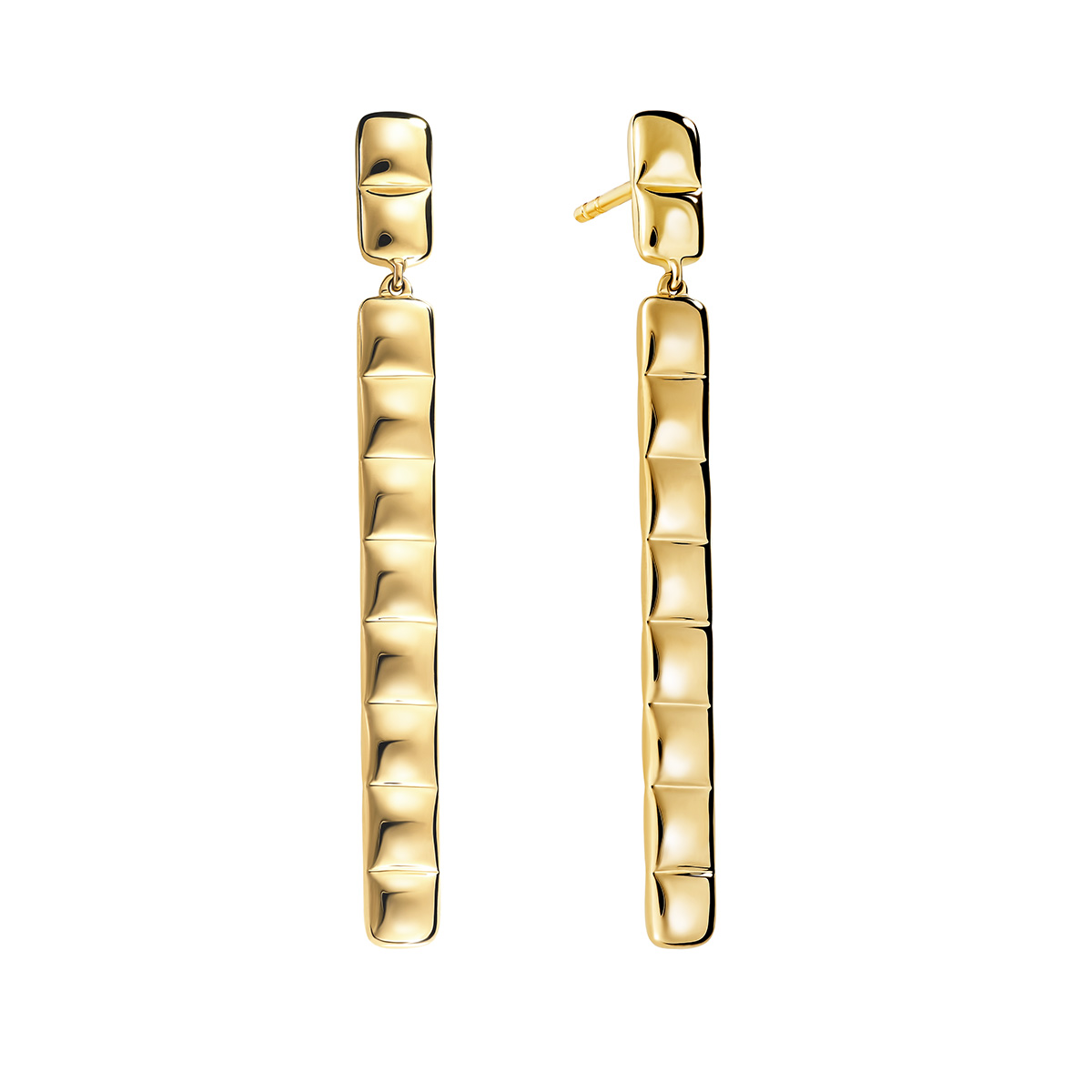 Yellow Gold Barcelona Drop Earrings