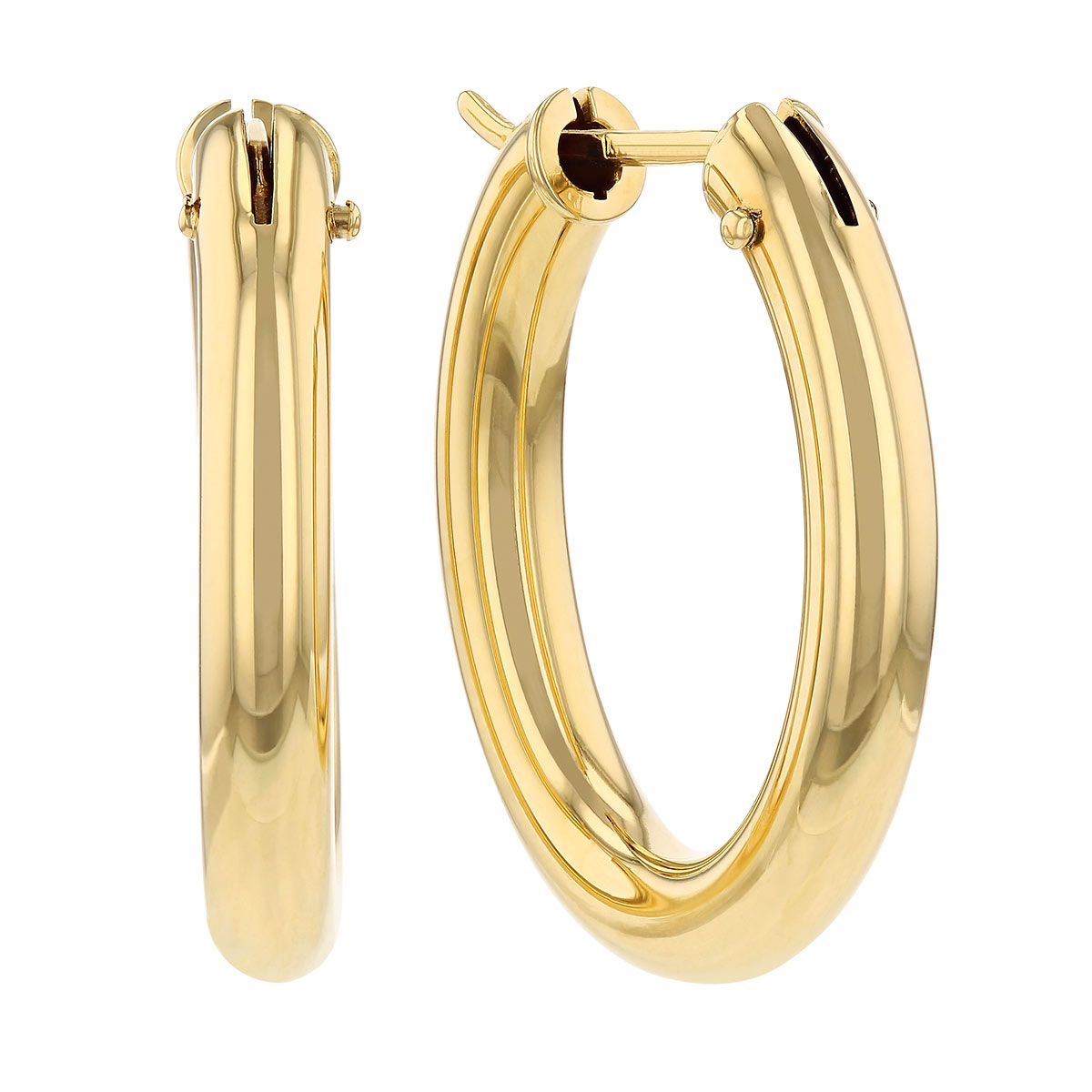 Roberto Coin 18K Yellow Gold Oval Hoop Earrings