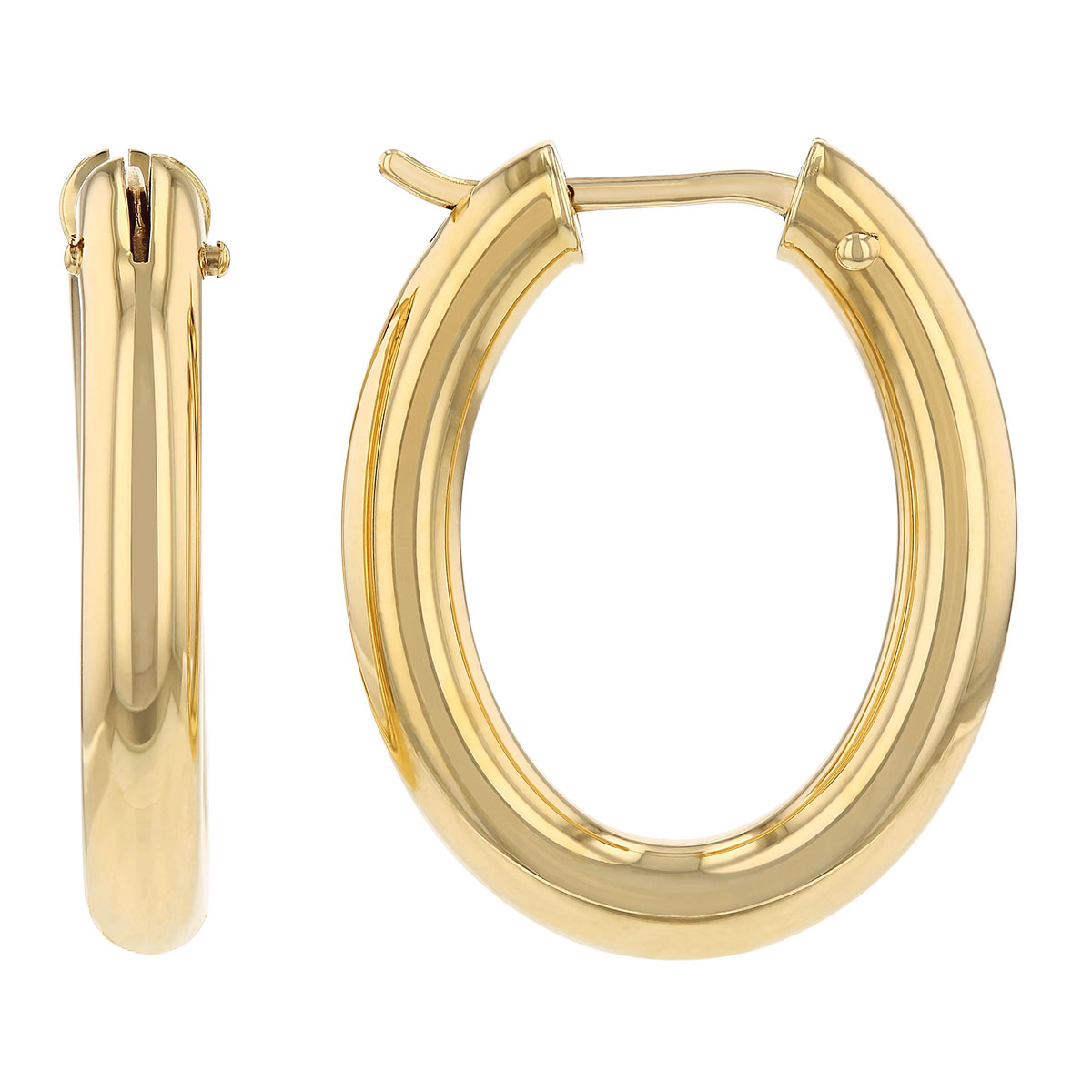 Roberto Coin 18K Yellow Gold Oval Hoop Earrings