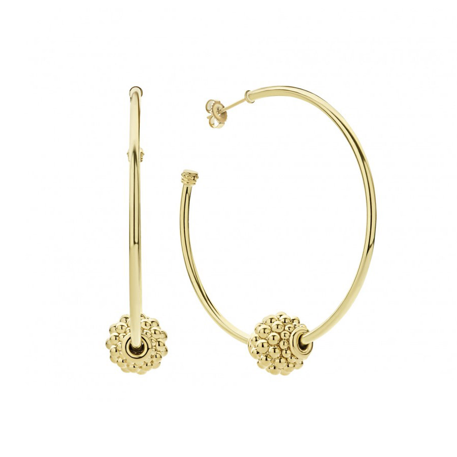LAGOS Caviar Gold  Hoop Earrings