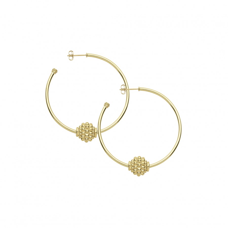 LAGOS Caviar Gold  Hoop Earrings