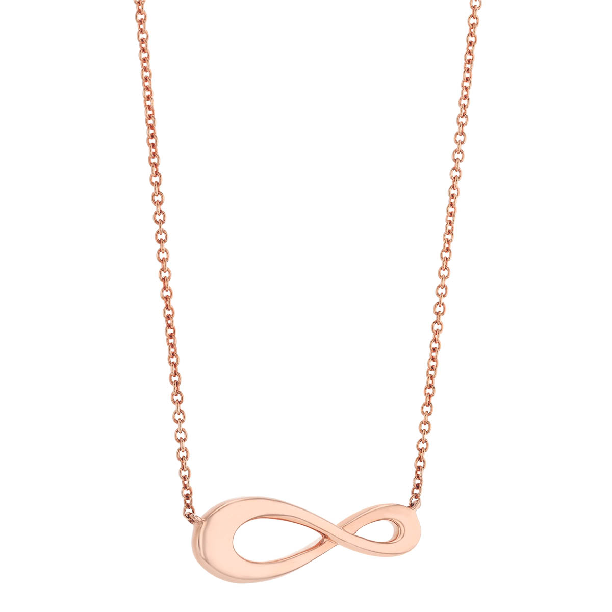 Rose Gold Horizontal Cypress Necklace, 18