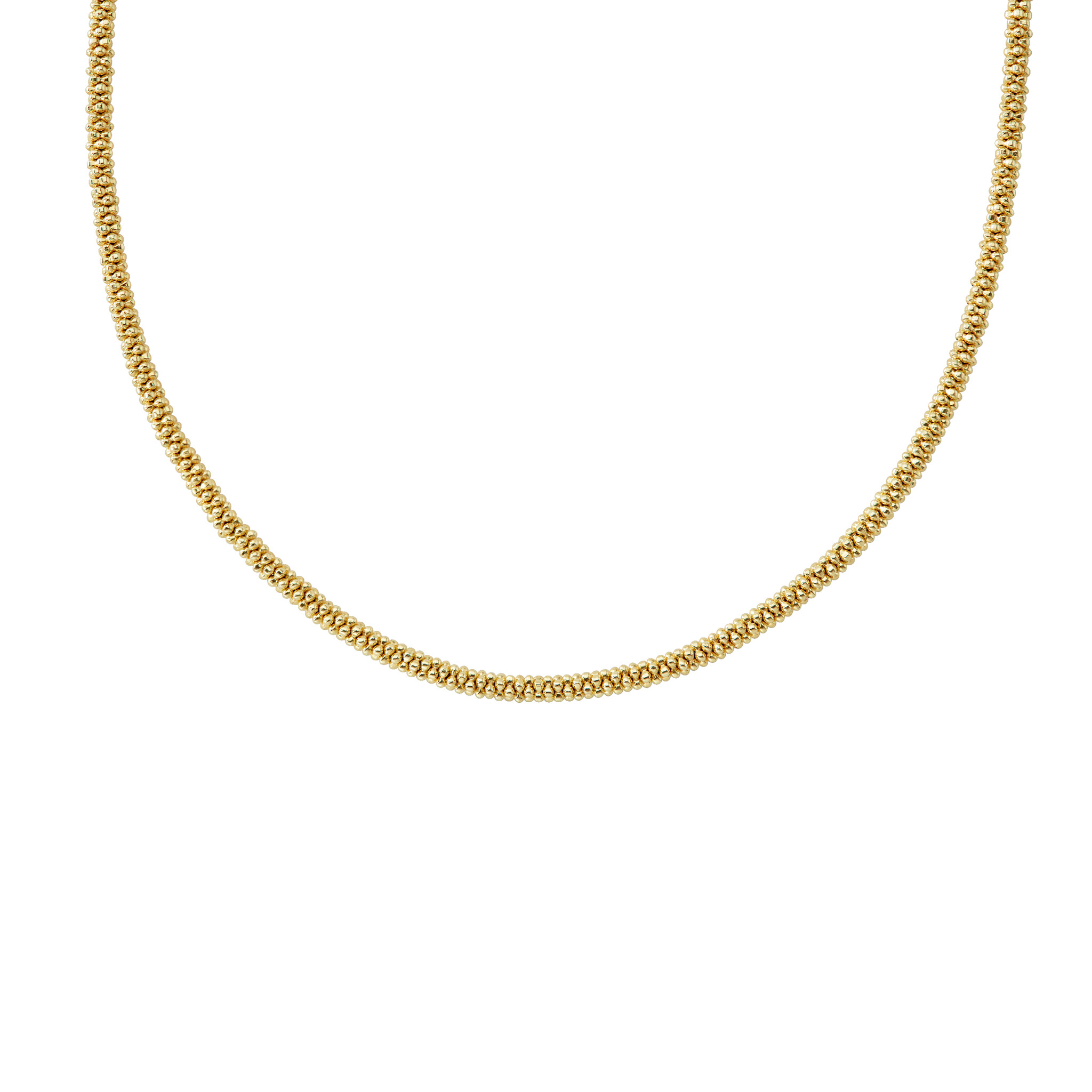 LAGOS 18K Yellow Gold Caviar 3mm Rope Necklace, 16