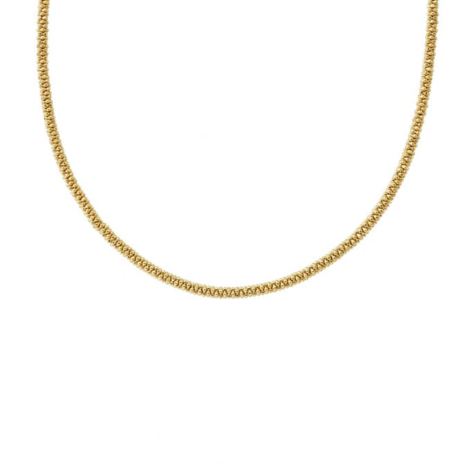 LAGOS 18K Yellow Gold Caviar 3mm Rope Necklace, 16"